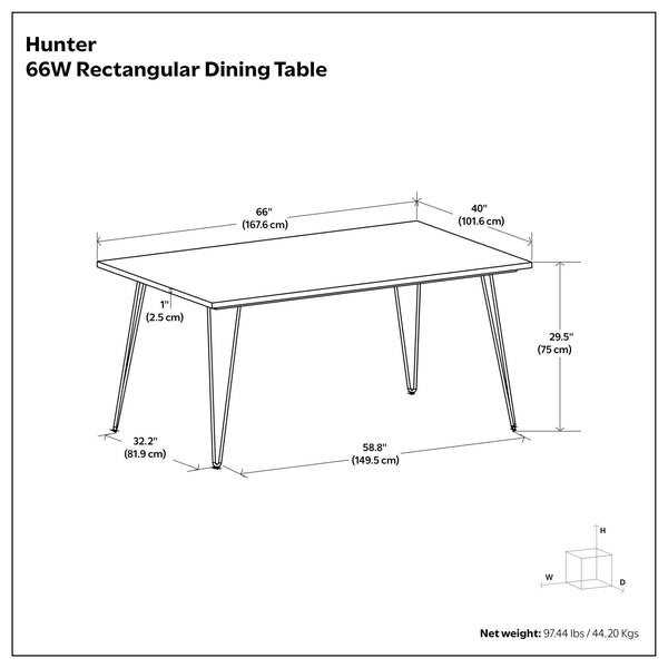 Hunter - Square Tabletop Dining Table