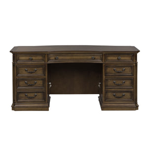 Amelia - 5 Piece Home Office Jr Executive Set - Antique Toffee
