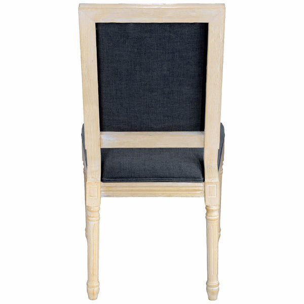 Dining Chairs With Upholstered Square Back (Set of 2)