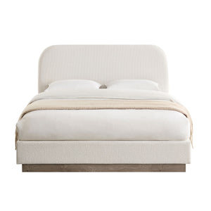 Linton - Upholstered Platform Bed With Curved Headboard