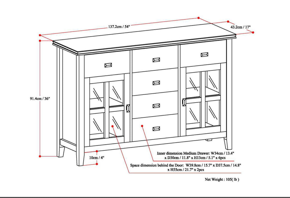 Artisan - Sideboard Buffet - Light Brown