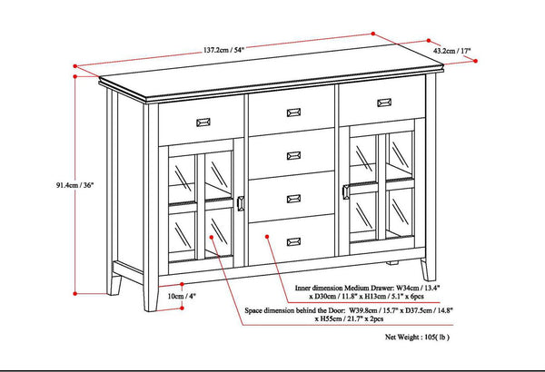 Artisan - Sideboard Buffet - Light Brown