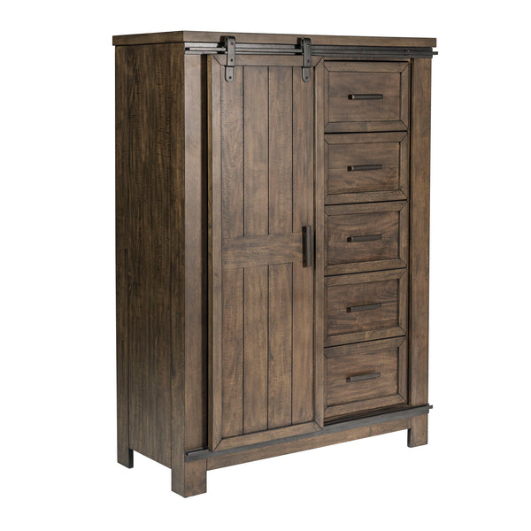 Thornwood Hills - Sliding Door Chest - Rock Beaten Brown