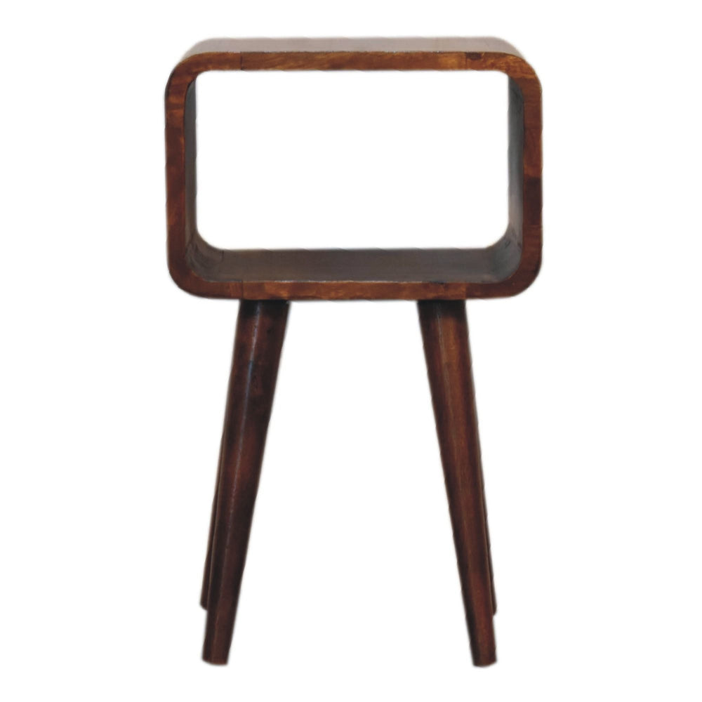 Minimalist Open Curved Nightstand