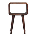 Minimalist Open Curved Nightstand