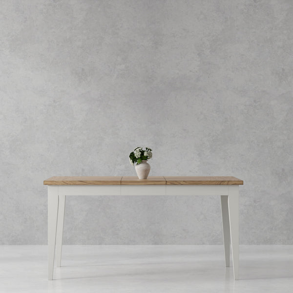 Americana Modern Dining - Rectangular Dining Table With Extensions - Cotton