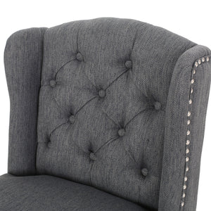 Vienna - Fabric Tufted Counter Stool With Nailhead Accents (Set of 2)