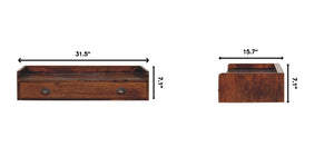 Belmont - Wall Mounted Console Shelf - Chestnut