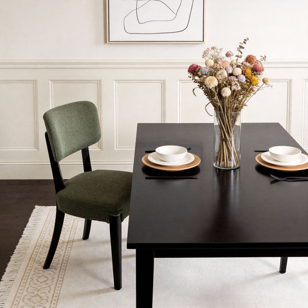 Contemporary Armless Dining Chairs (Set of 2)