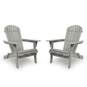 Lounge Patio Chair For Garden Outdoor Wooden Folding Adirondack Chair (Set of 2) Solid Cedar Wood Lounge Patio Chair For Garden