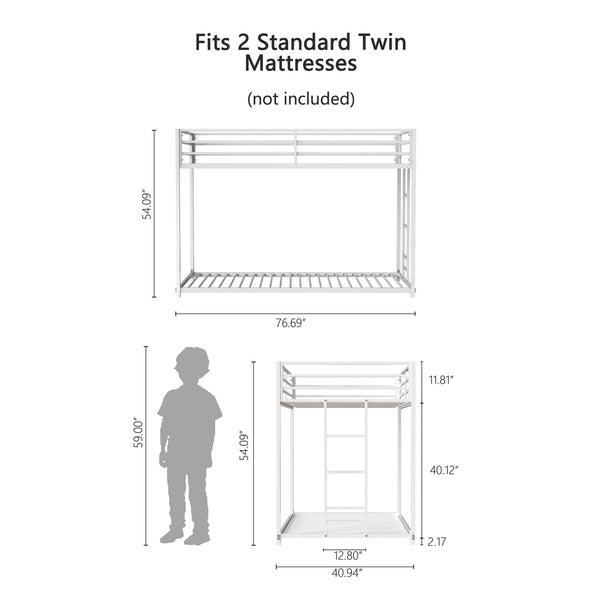 Adam - Metal Bunk Bed
