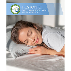 Comfort Care - 12" Hybrid Euro Top Mattress, Plush Comfort With Individual Pocketed Coil - Gray / Blue - Twin