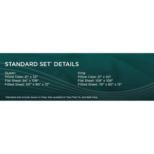 Tempur-Adapt - Tempur-Adapt Luxe Egyptian Cotton Sheets - Graphite