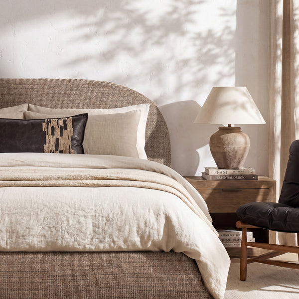 Archie Puffy Grounded - Upholstered Platform Bed