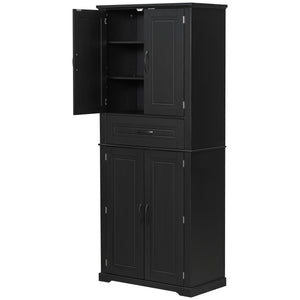 Bathroom Storage Cabinet With Multifunctional Storage Space, Drawer With Slide Rails, Adjustable Shelf
