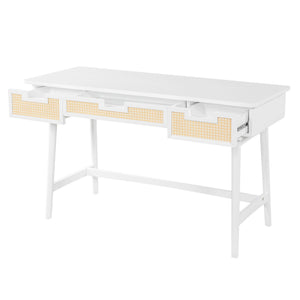 Writing Desk With 3 Drawers For Living Room
