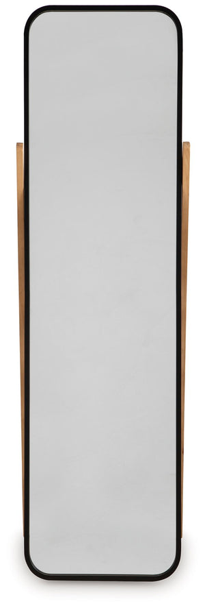Bronick - Floor Mirror - Black / Brown