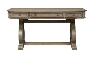 Simply Elegant - 3 Piece Home Office Set (Desk & Hutch Set) - Heathered Taupe