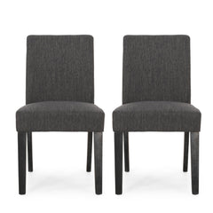 Contemporary Dining Chair With Upholstered Seating And Tapered Legs