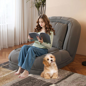 Upholstered Foldable Lazy Sofa Bed For Adults And Pets