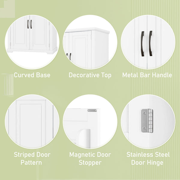 Bathroom Storage Cabinet With Multifunctional Storage Space, Drawer With Slide Rails, Adjustable Shelf