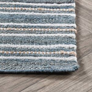 Del Mar - 2.6' x 8' Rug - Aqua Blue / Multi
