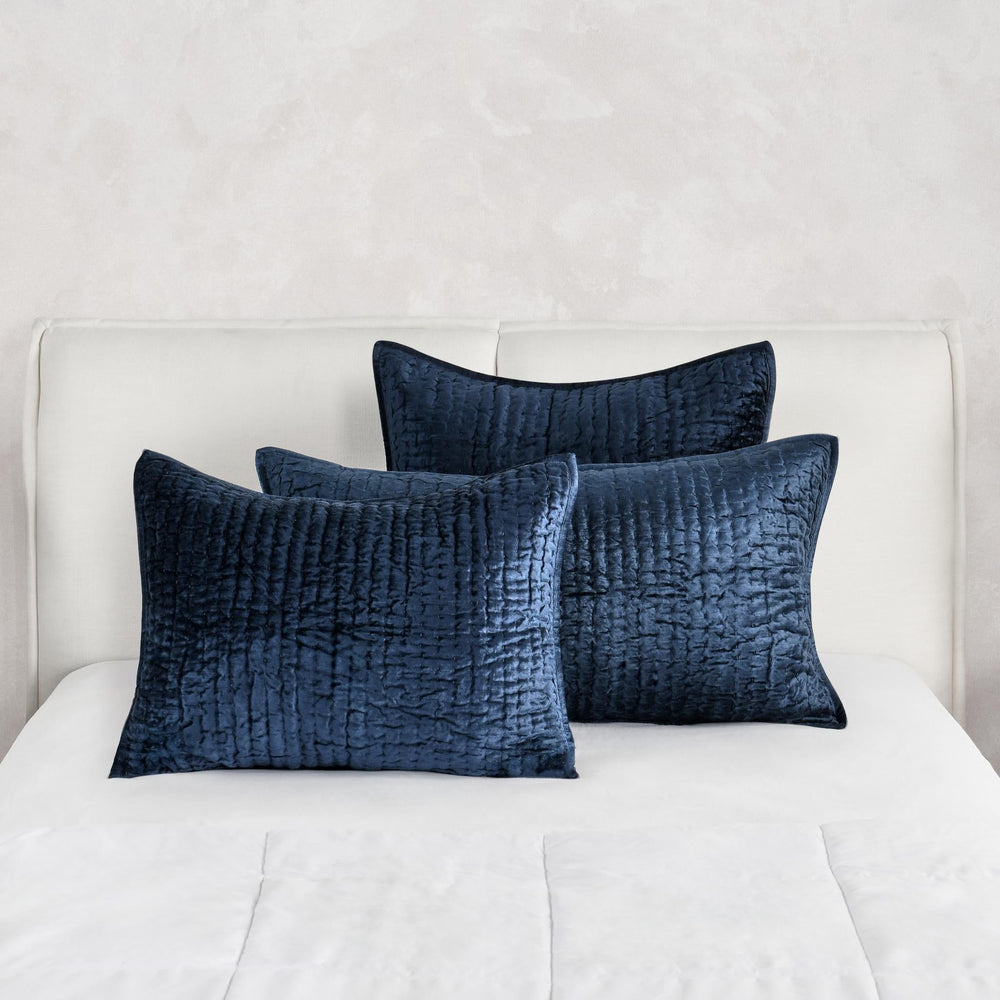 Bari - Velvet Sham - Ocean Blue