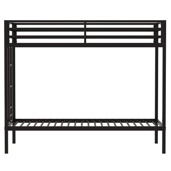 Adam - Twin Over Twin Bunk Bed - Black