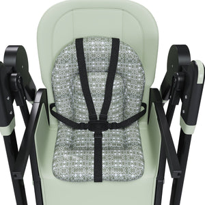 Convertible Baby High Chair To Rocker With 5 Point Harness