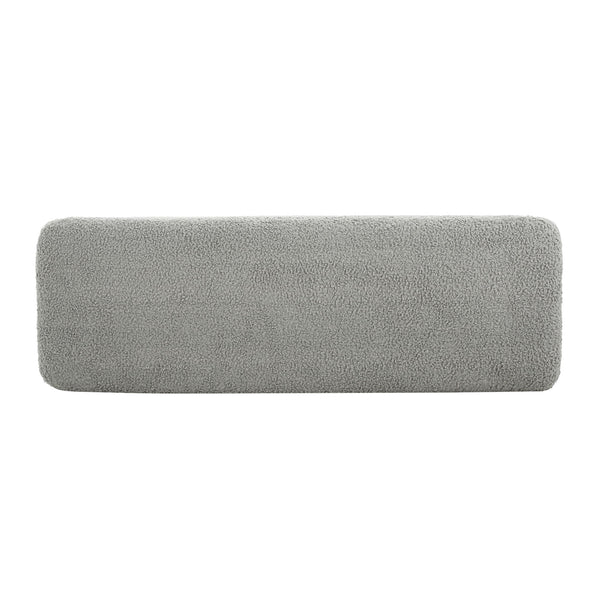 Contemporary Ottoman With Foam Cushion And Durable Upholstery