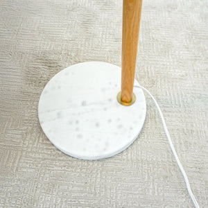 Tall Corner Floor Lamp For Living Room - White