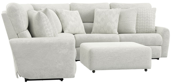 Majesty - Deep Seating Power Reclining Sectional And Ottoman