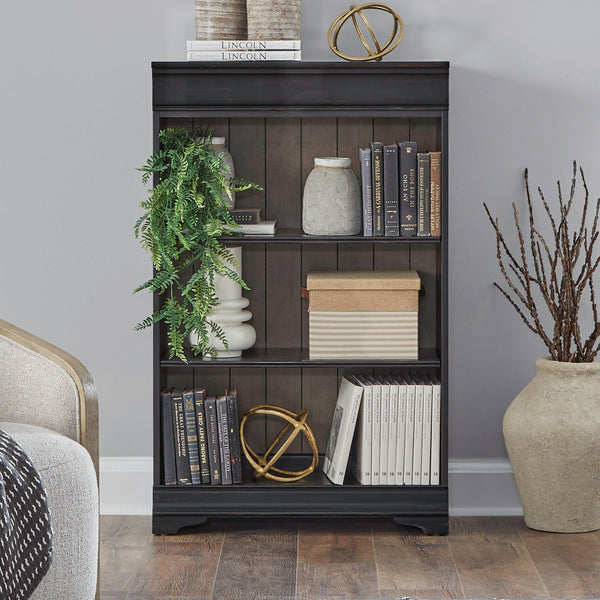 Meritage - 48" Bookcase - Aged Charcoal