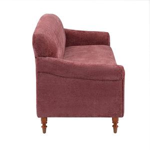 Loveseat Sofa, 2 Seater Couch With Rolled Arms