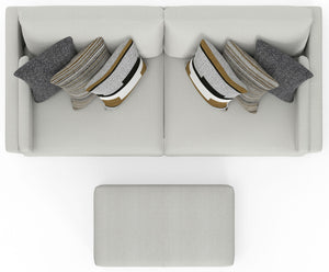 Trevor - Extra Deep Oversized Sofa With Included Storage Cocktail Ottoman
