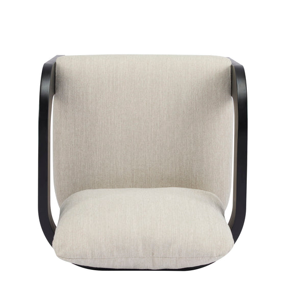 Dining Chairs & Pillow Back (Set of 2) - Beige / Black