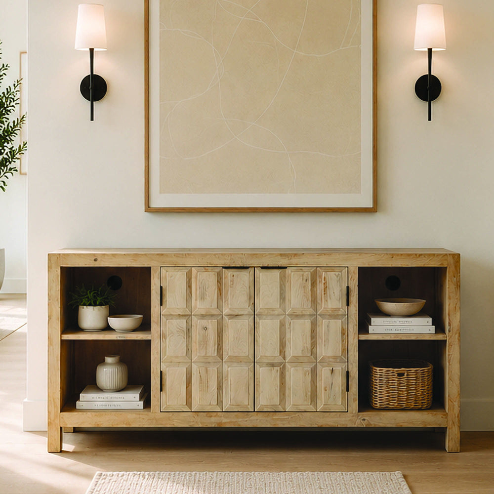 Laguna - 64" Console - Bleached Natural