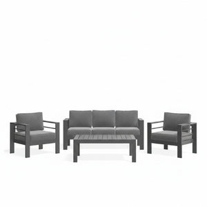 Outdoor Patio Set All-Weather With Thick Cushions