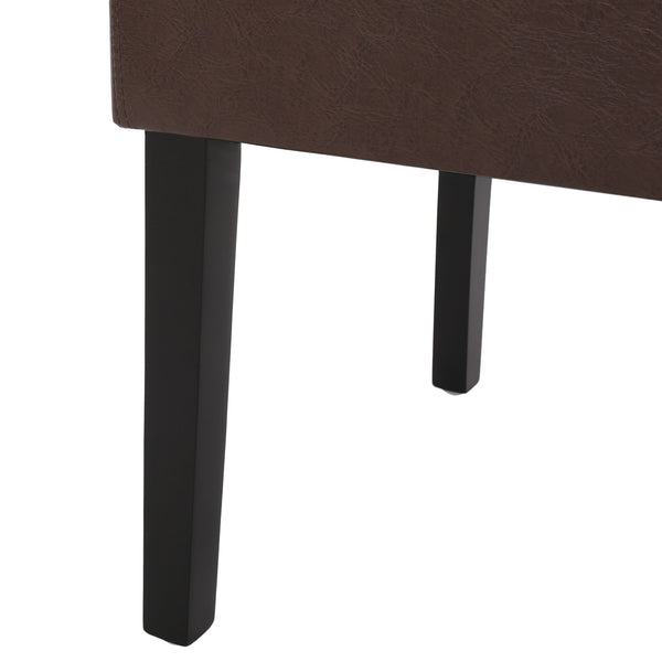Contemporary Dining Chair With Rubberwood Legs (Set of 2)