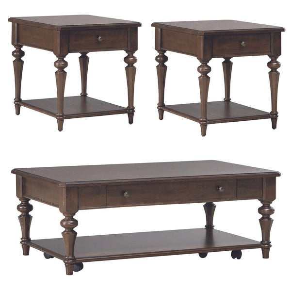 Arden Road - 3 Piece Table Set - Satin Cherry