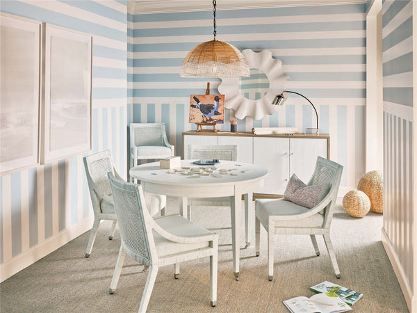 Weekender Coastal Living Home / Watercolor - Dining Table - Pearl Silver
