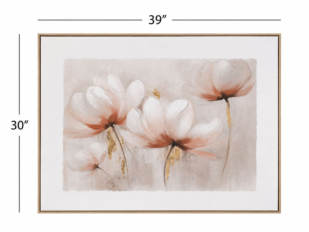 Blush Magnolia II Framed Canvas - Pink