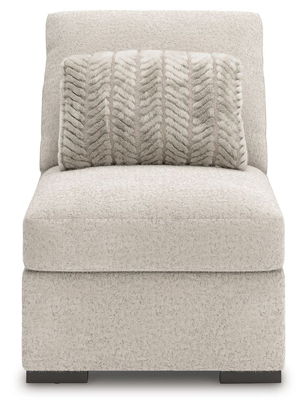 Cuddle Plush - 3 Pc. - 3-Piece Sectional, Chair And Ottoman - Arctic