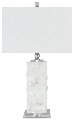 Malise - Alabaster Table Lamp  - White