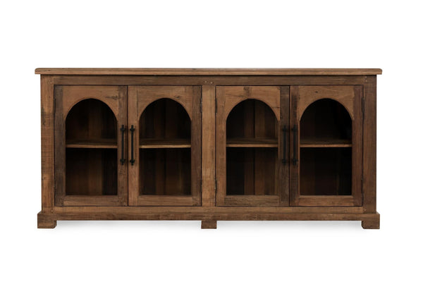 Zion - Wood 4 Door Cabinet - Natural