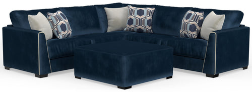 Jetson - Sectional With Comfort Coil Seat Cushions, Included Accent Pillows & Cocktail Ottoman