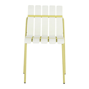 4 Piece Set Of Modern Color Block Designed Single Chairs
