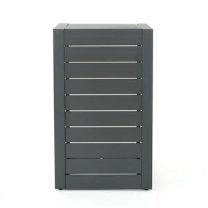 Aluminum Outdoor C - Shaped Side Table For Patio