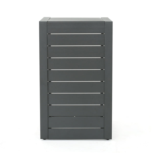 Aluminum Outdoor C - Shaped Side Table For Patio