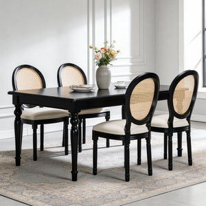French Country Dining Chairs With Round Back (Set of 2)